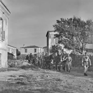 Griechenland. Insel Limnos. Soldaten der Wehrmacht im Einsatz.