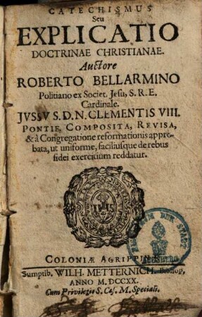 Catechismus Seu Explicatio Doctrinae Christianae