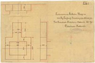 Billing, Hermann; Diedesheim - Neckarelz; Portland - Zementwerke - Rollbahn, Waage (Grundriss)