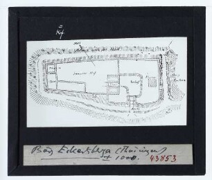 Eckartsberga, Eckhartsburg : Lageplan, Grundriss