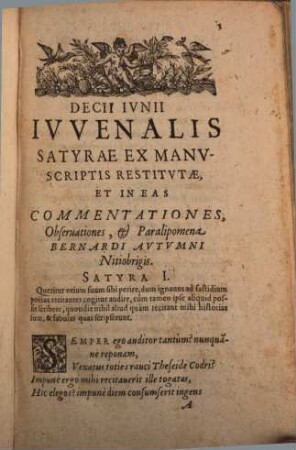 Iunii Iuvenalis et Auli Persii Flacci Satyrae