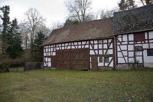 Sachgesamtheit Hof Schmitte (Hofanlage); Biebertal, Hof Schmitte 1, Ellerwiesen, Burgwiese, Bieber, Bei der Schmitte