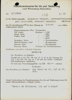 Schneider, Gebhard