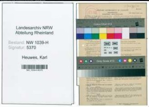 Entnazifizierung Karl Heuwes , geb. 07.12.1906 (Landwirt)
