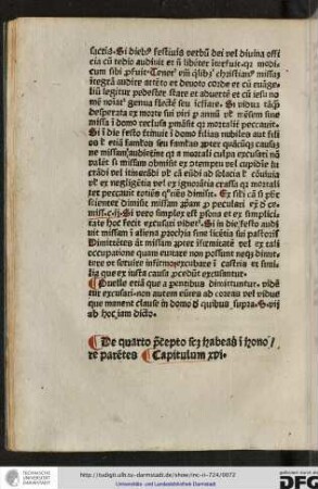 De quarto precepto scilicet habeas in honore parentes.