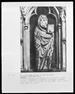 Hochaltarmensa, Vorderseite, 4. Figur von links: Paulus