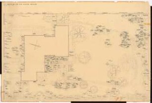 Garten Wohltat, Meerbusch: Lageplan mit Pflanzplan 1:50