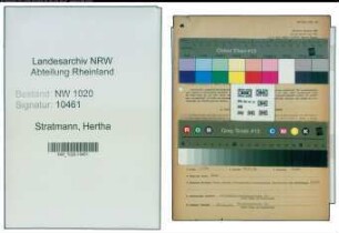 Entnazifizierung Hertha Stratmann , geb. 17.08.1897 (Lehrerin)
