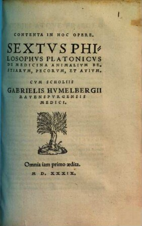 De Medicina Animalium, Bestiarum, Pecorum, Et Avium