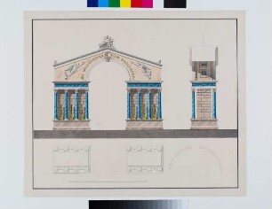 Entwurf des Triumphbogens am Augusttor