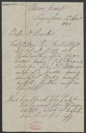 Brief an B. Schott's Söhne : 12.04.1888