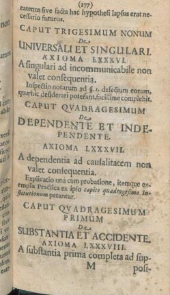 Caput Trigesimum Nonum De Universali Et Singulari.