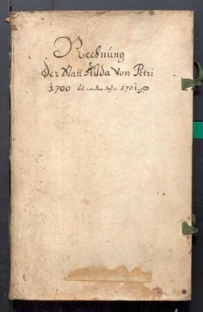 IX A 1 - Alte Stadtrechnungen (1700 - 1701)