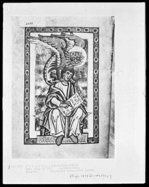 Perikopenbuch — Der Evangelist Markus, Folio 12verso