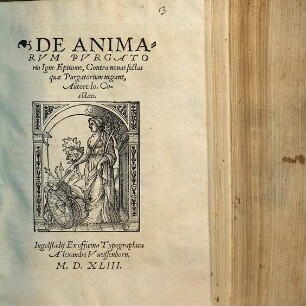 De Animarum purgatorio igne Epitome