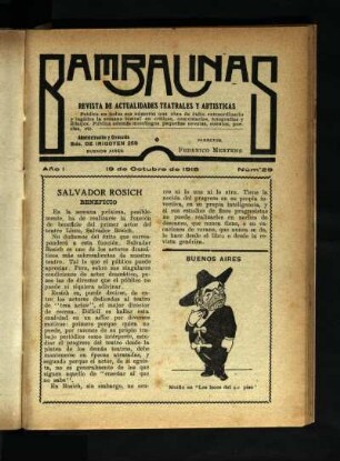 Los locos del 4° piso : escenas de la bohemia porteña, en dos actos