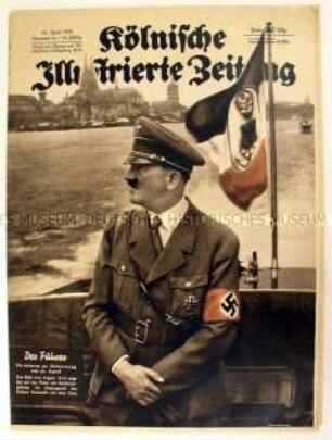 Wochenzeitschrift "Kölnische Illustrierte Zeitung" u.a. über den 50. Geburtstag Adolf Hitlers