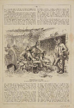 Einquartierung in der Küche 1864