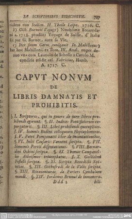 Caput Nonum De Libris Damnatis Et Prohibitis