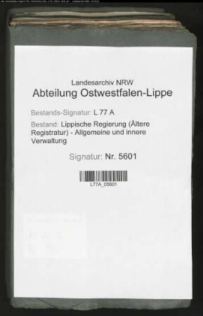 Zuchthausrechnungen (Rechnungen der Landesstrafanstalt), Bd. 1