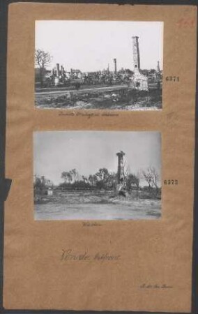 Zerstörte Ortschaft in Galizien