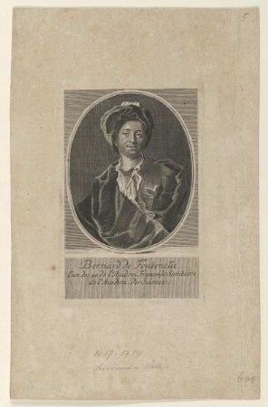 Bildnis des Bernard de Fontenelle