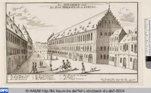 Das Zeughaus und die Ratsbibliothek in Leipzig