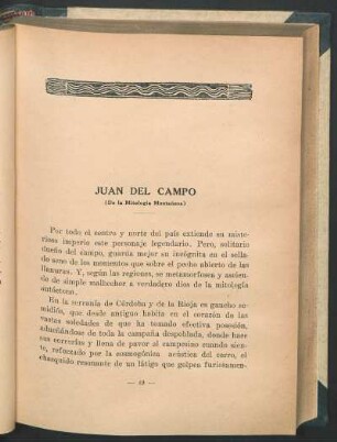 Juan del campo : (De la mitología montañesa)