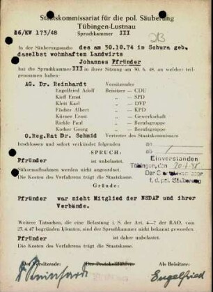 Pfründer, Johannes