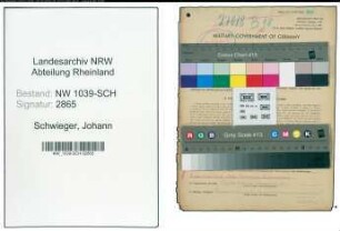 Entnazifizierung Johann Schwieger , geb. 24.08.1899 (Angestellter)