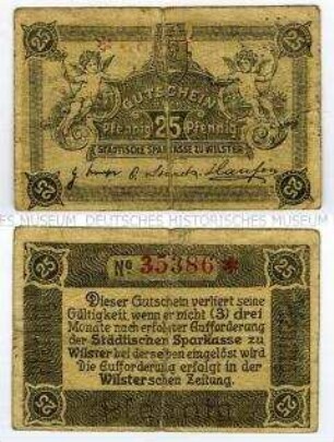 Notgeldschein der Sparkasse Wilster