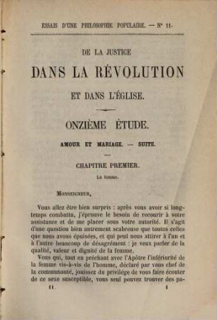 De la justice dans la révolution et dans l'église, 11. Amour et mariage. - Suite