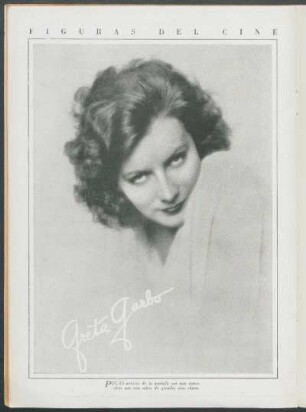 Figuras del cine : Greta Garbo