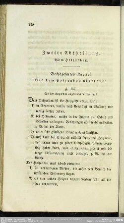 Zweite Abtheilung. Vom Holzanbau