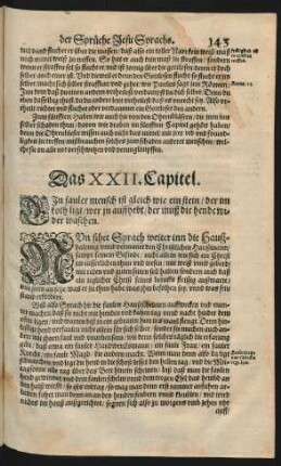 Das XXII. Capitel.