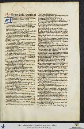 Registrum secunde partis historialis domini anthonini