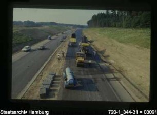 Bundesautobahn (BAB) Marmstorf, Asphaltierung