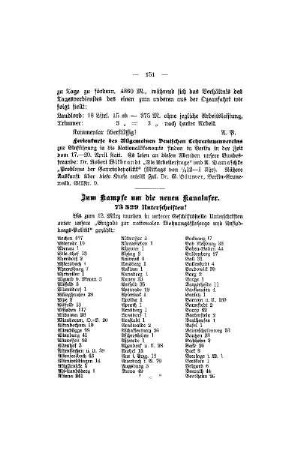Zum Kampfe um die neuen Kanalufer