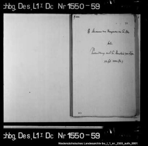 Verhandlungen mit Graf Bernhard zur Lippe