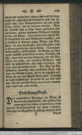 Einbildungskraft