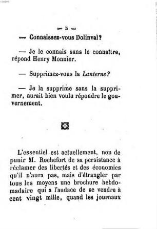 La lanterne. 12. 1868, 15. August