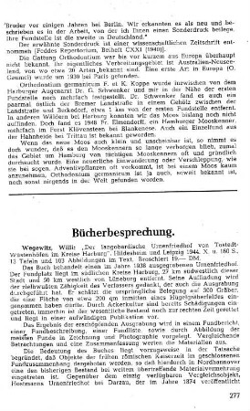 Bücherbesprechung.