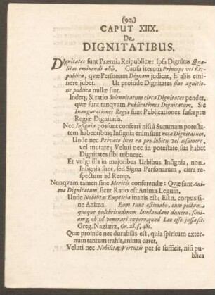 Caput XIIX. De Dignitatibus.
