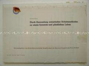 Bildserie des Zentralvorstandes der DSF über sowjetische Arbeitsmethoden