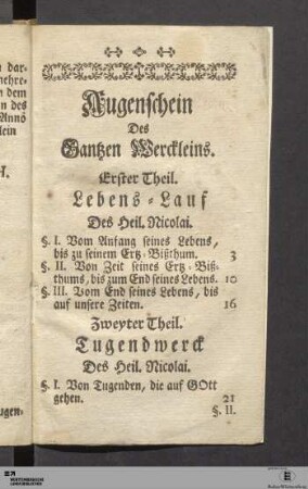 Augenschein Des Gantzen Werckleins.
