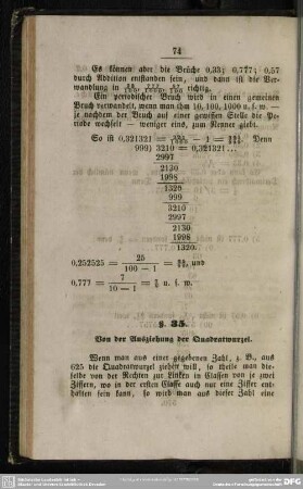 Von der Ausziehung der Quadratwurzel