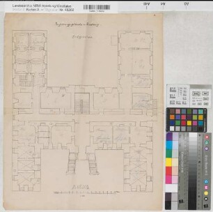Arnsberg, Regierungshauptgebäude, Erdgeschoss, Grundriss