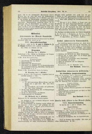 Lehrerverein der Diöcese Osnabrück : XXV. Generalversammlung