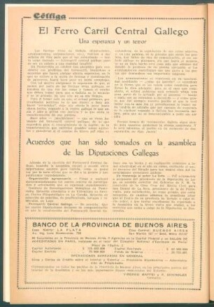 Acuerdos que han sido tomados en la asamblea de las Diputaciones Gallegas