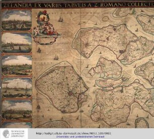 Zelandiae Comitatus / Novissima Tabvla, Delineata / Per / Nicolaum I. Visscherum. [Mit:] Beschryvinge van't Graefschap Zeelandt. [Mit:] Description de la Comté de Zelande.